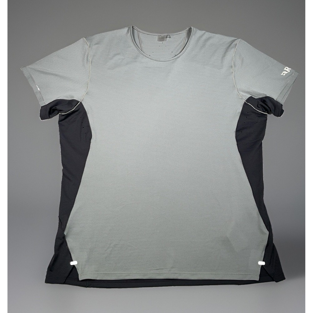 Rab Men's XL Gray Sonic Ultra Tee Performance Shirt Hiking Running Breathable